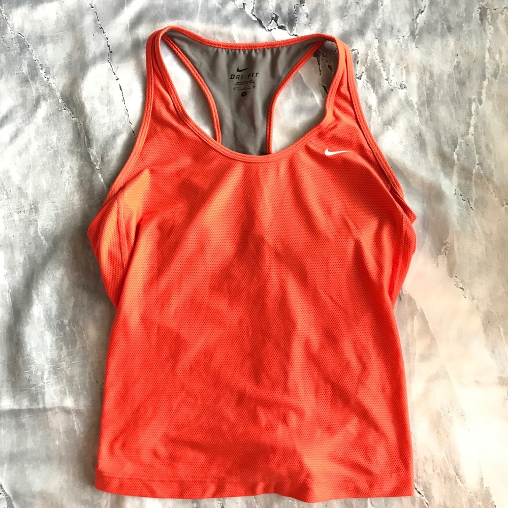 Nike dry fit orange top - Picture 1 of 4